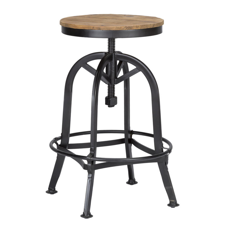 17 Stories Wisconsin Swivel Adjustable Height Stool Wayfair